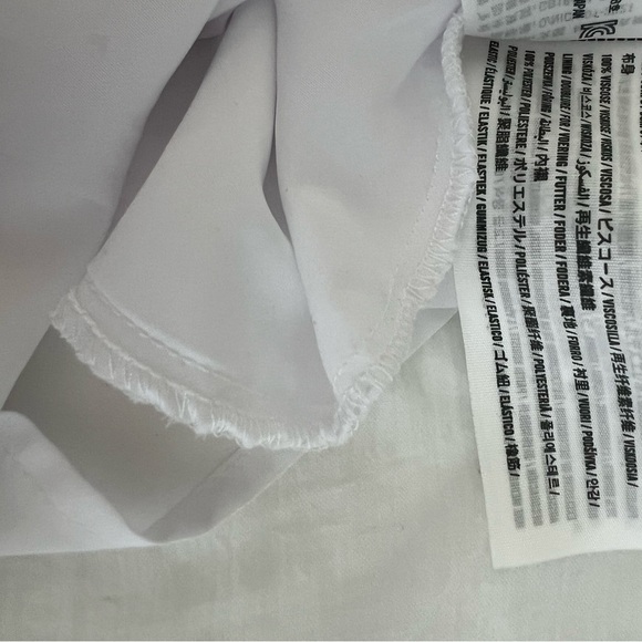 HOLLISTER white short-sleeved V-neck A-line dress Sz XS - Picture 7 of 8